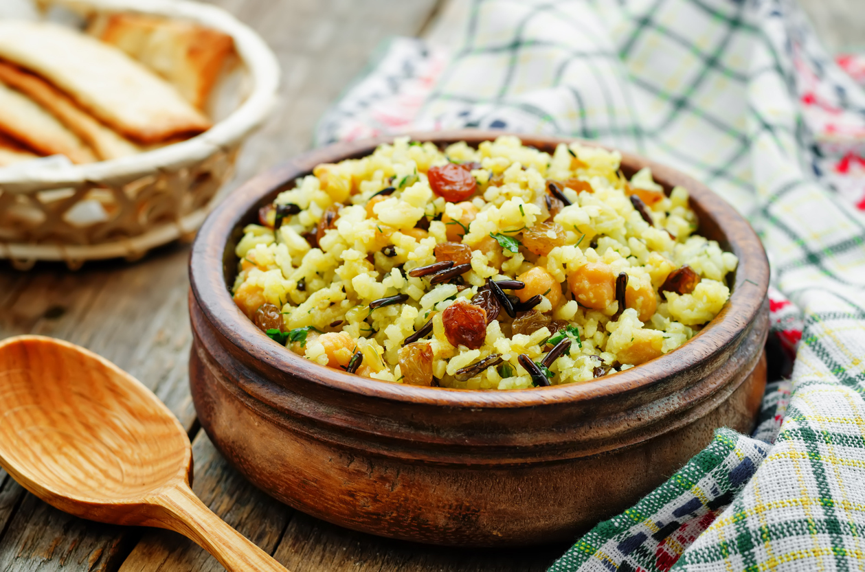 Receta de Arroz Pilaf o Pulaw para con carne