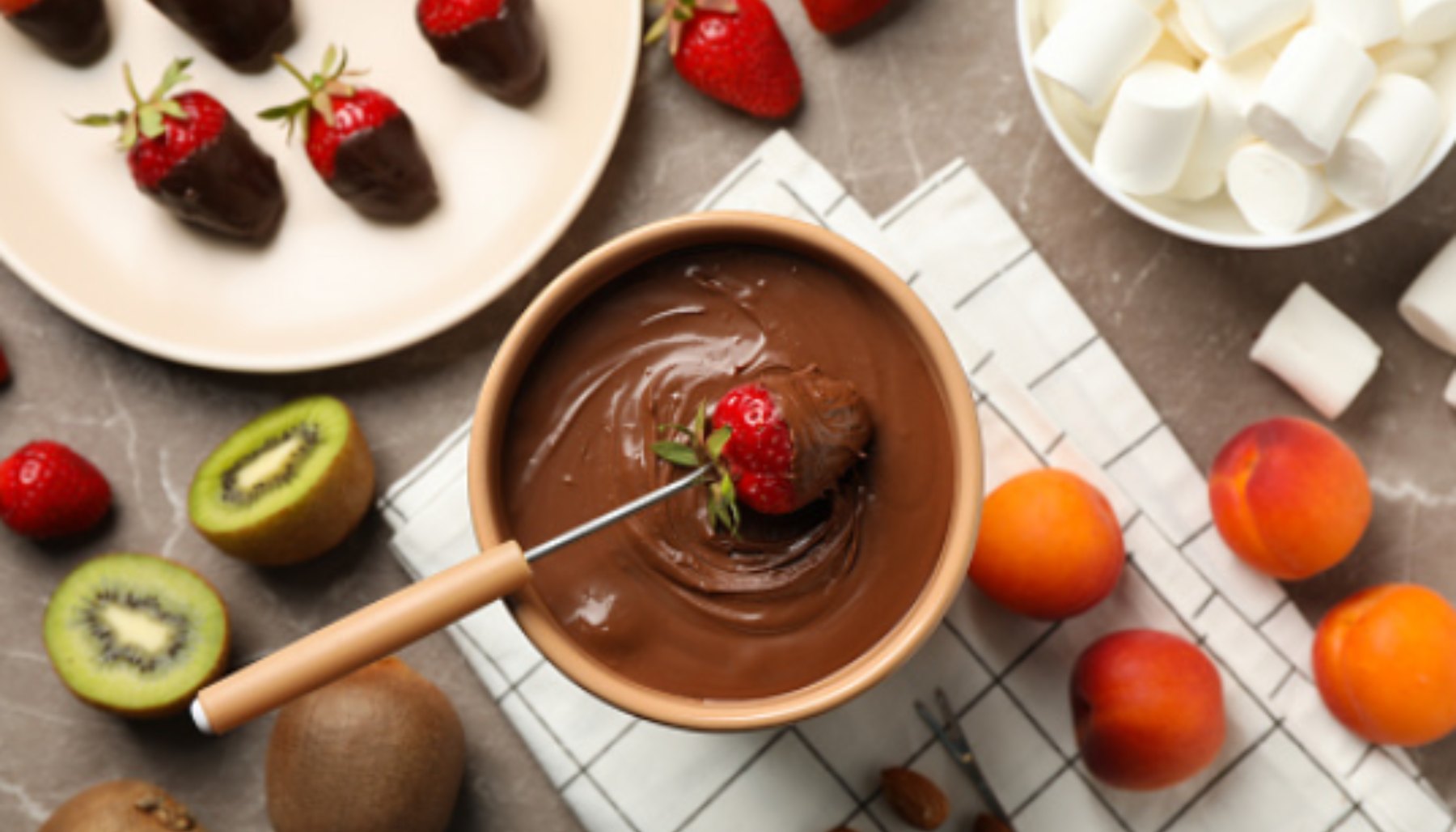 Receta fácil de fondue de chocolate a la parrilla