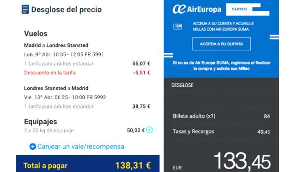 ¿Cuánto ahorras cuando viajas en una Low Cost como Ryanair?