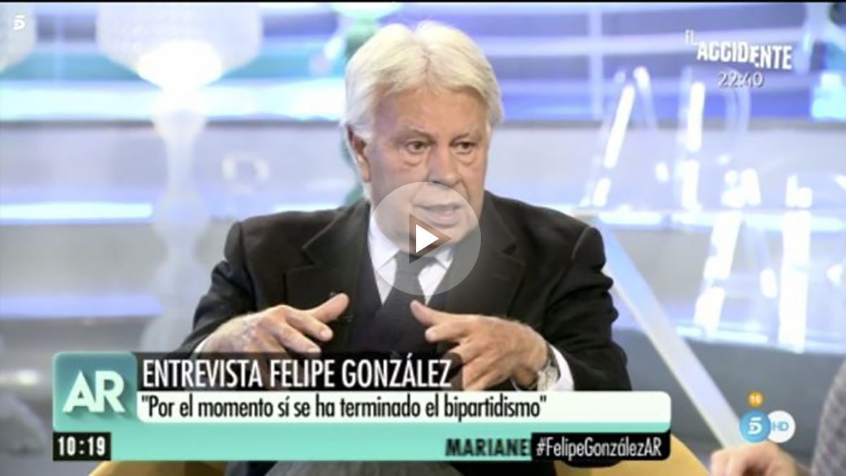 Felipe González en ‘El programa de Ana Rosa’.