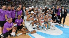 El Madrid celebra el título de la Copa del Rey. (Getty)