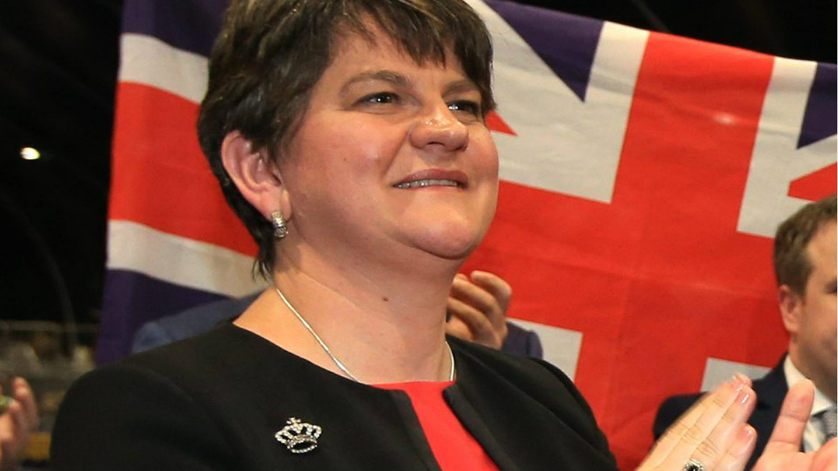 La unionista Arlene Foster (DUP), ministra principal del Ulster en funciones.