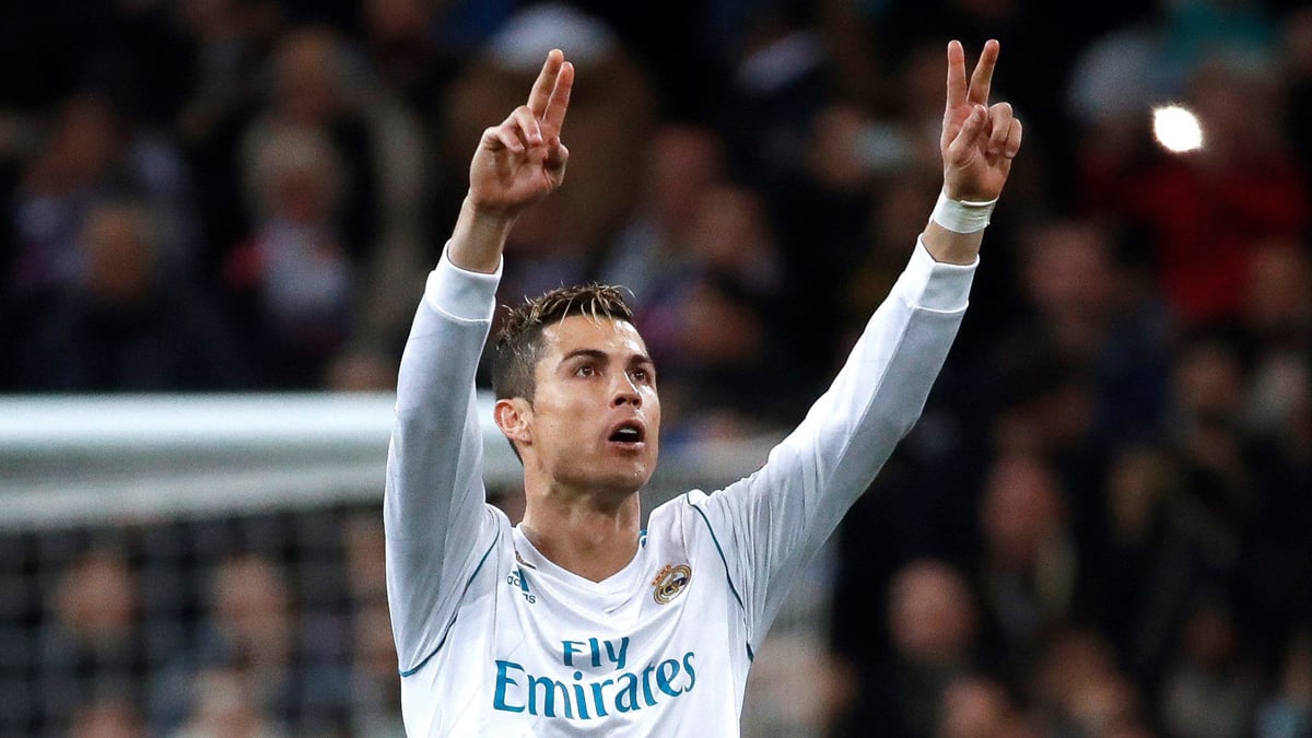 Cristiano Ronaldo celebra su gol ante el PSG (EFE).