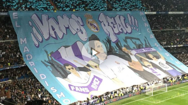 El Bernabéu recibió a su equipo con un espectacular mosaico inspirado en Rafa Nadal ?>