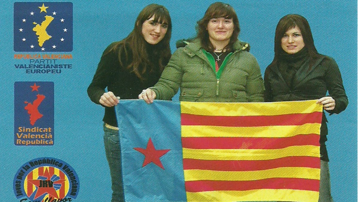 Cartel acto independentista Universidad de Valencia