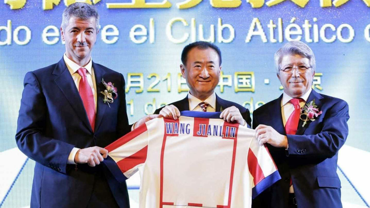 El Atlético de Madrid se queda sin participación china.