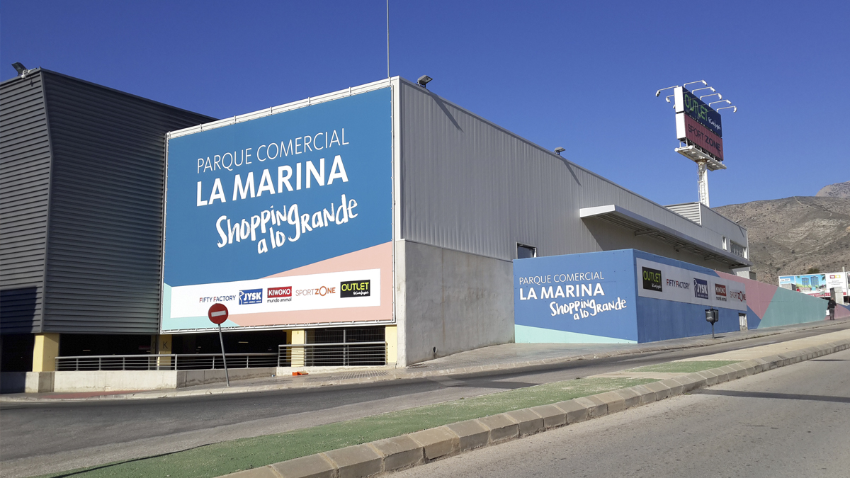 Centro Comercial La Marina en Finestrat.