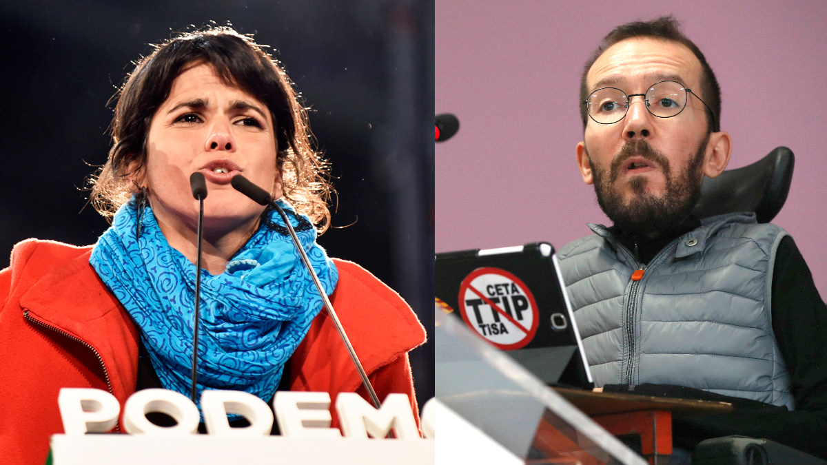 Teresa Rodríguez y Pablo Echenique.