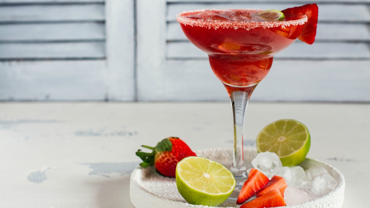 Receta de Cóctel Margarita de fresa: Cómo preparar un de