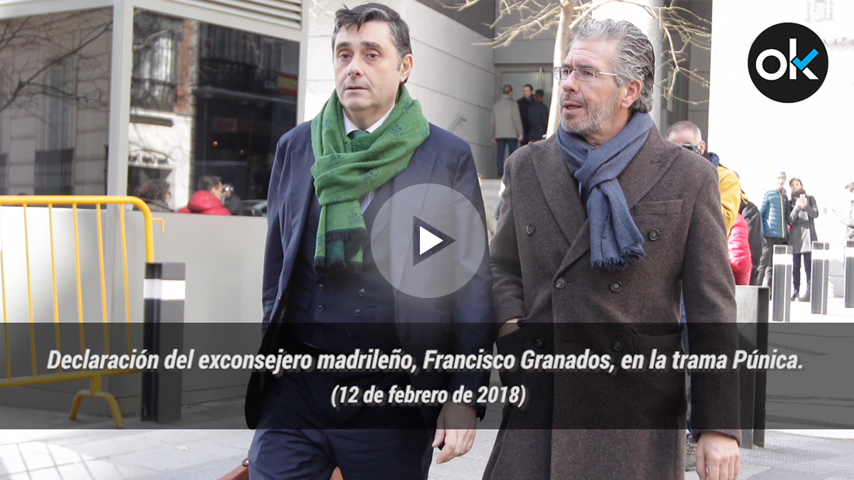 Declaración del exconsejero madrileño, Francisco Granados, en la trama Púnica. 12-02-18.