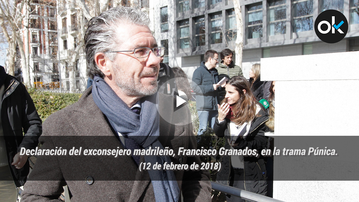 Declaración del exconsejero madrileño, Francisco Granados, en la trama Púnica. 12-02-18