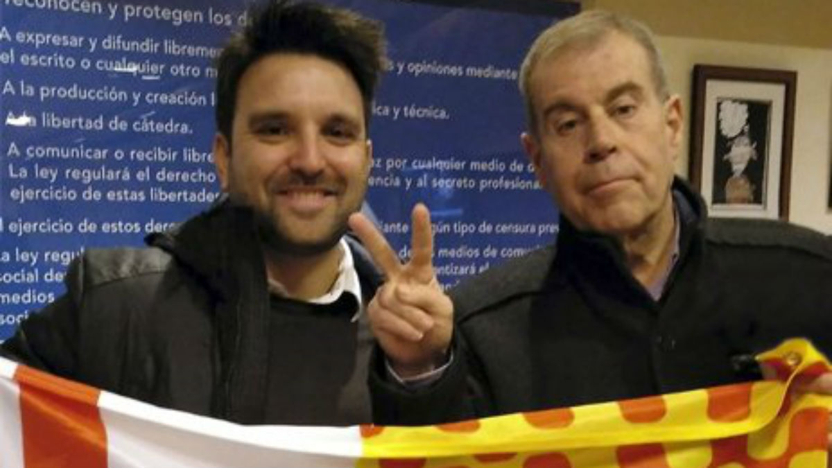 El presidente del Cádiz junto a Tomás Guasch. (Tabarnia)