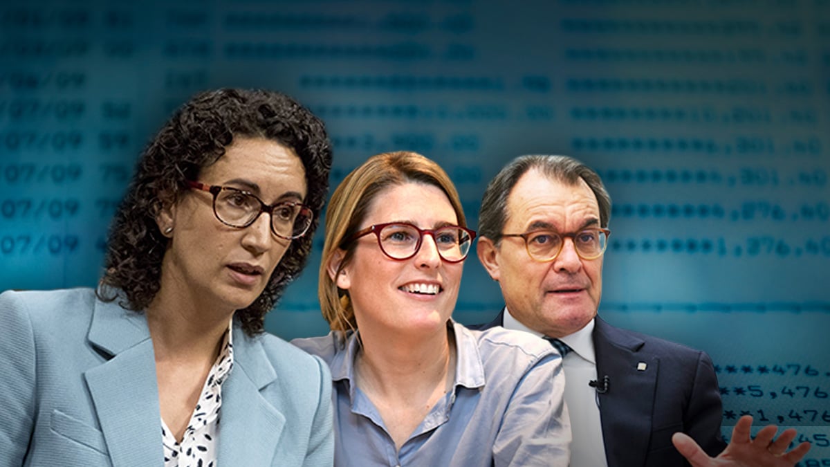 Marta Rovira, Elsa Artadi y Artur Mas.