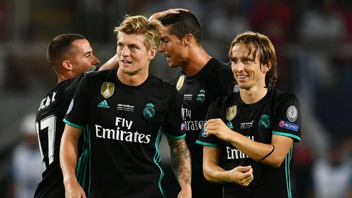 Kroos y Modric, en un partido con el Real Madrid. (EFE)