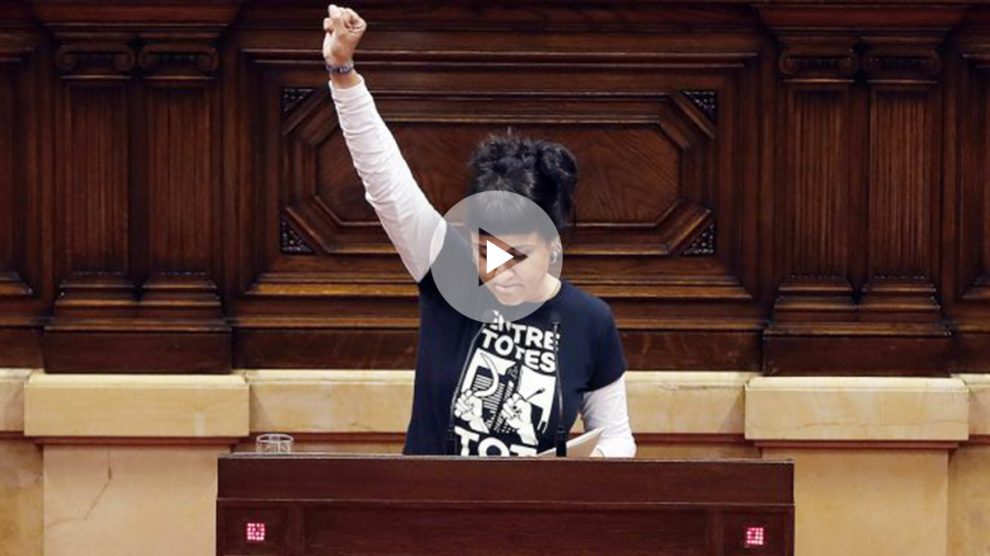 Anna Gabriel, ex portavoz de la CUP (Foto: AFP)
