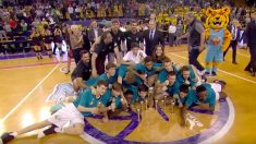 El Real Madrid celebró su sexta MiniCopa Endesa consecutiva.
