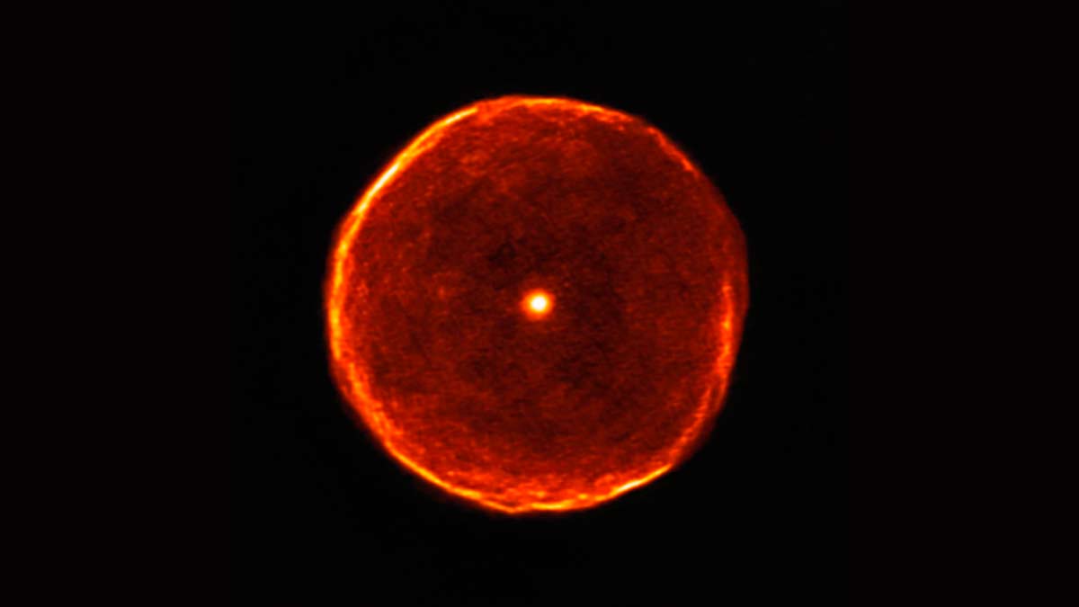 Una estrella que se encuentra en sus últimos años (ALMA)