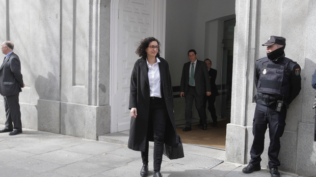 Marta Rovira a la salida del Tribunal Supremo
