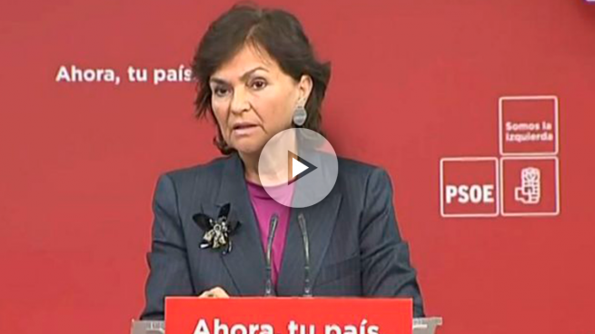 La secretaria de Igualdad del PSOE, Carmen Calvo. ?>