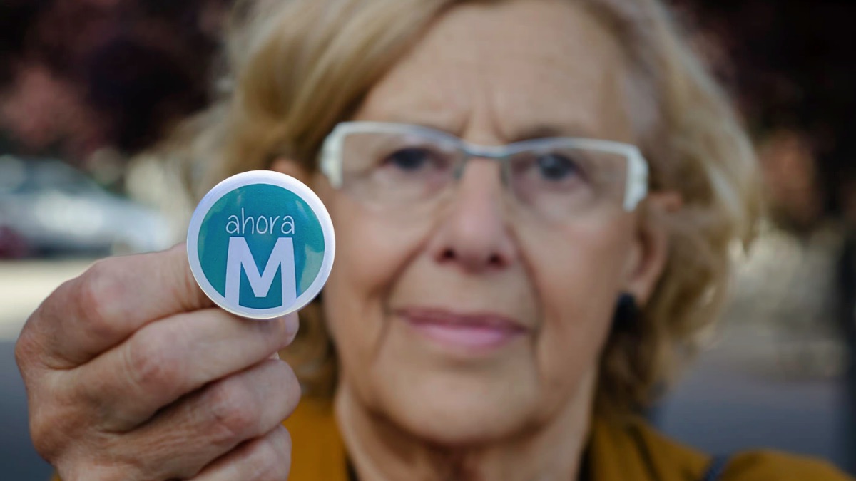 La alcaldesa de Ahora Madrid, Manuela Carmena.