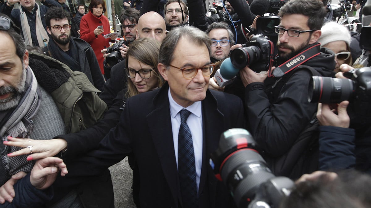 Artur Mas tras declarar en el Tribunal Supremo (Foto: Francisco Toledo).