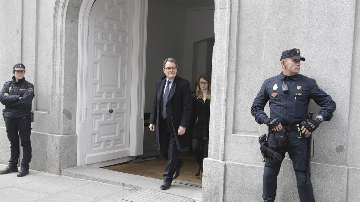 Artur Mas tras declarar en el Tribunal Supremo (Foto: Francisco Toledo).
