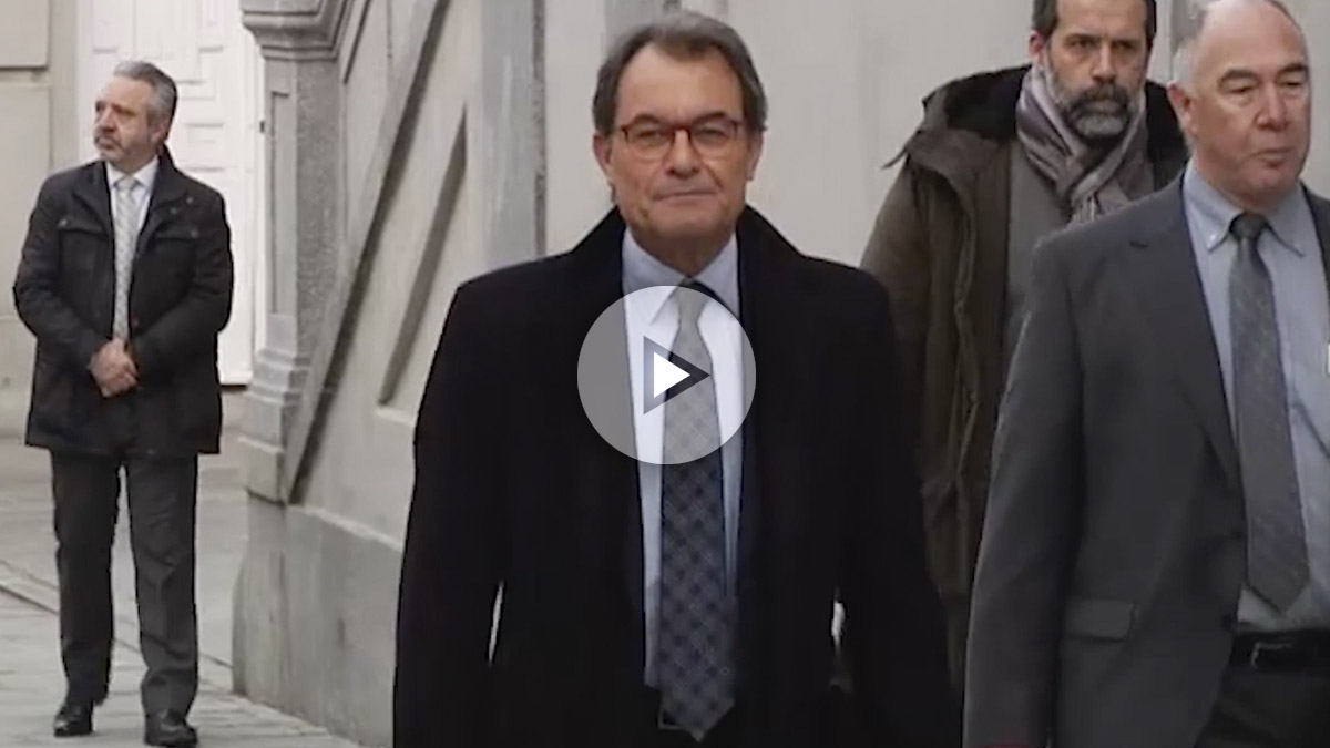 Artur Mas a su llegada al Supremo