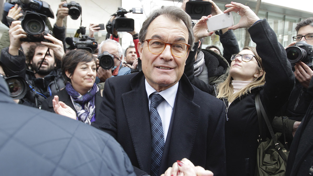 Artur Mas tras declarar en el Tribunal Supremo (Foto: Francisco Toledo).