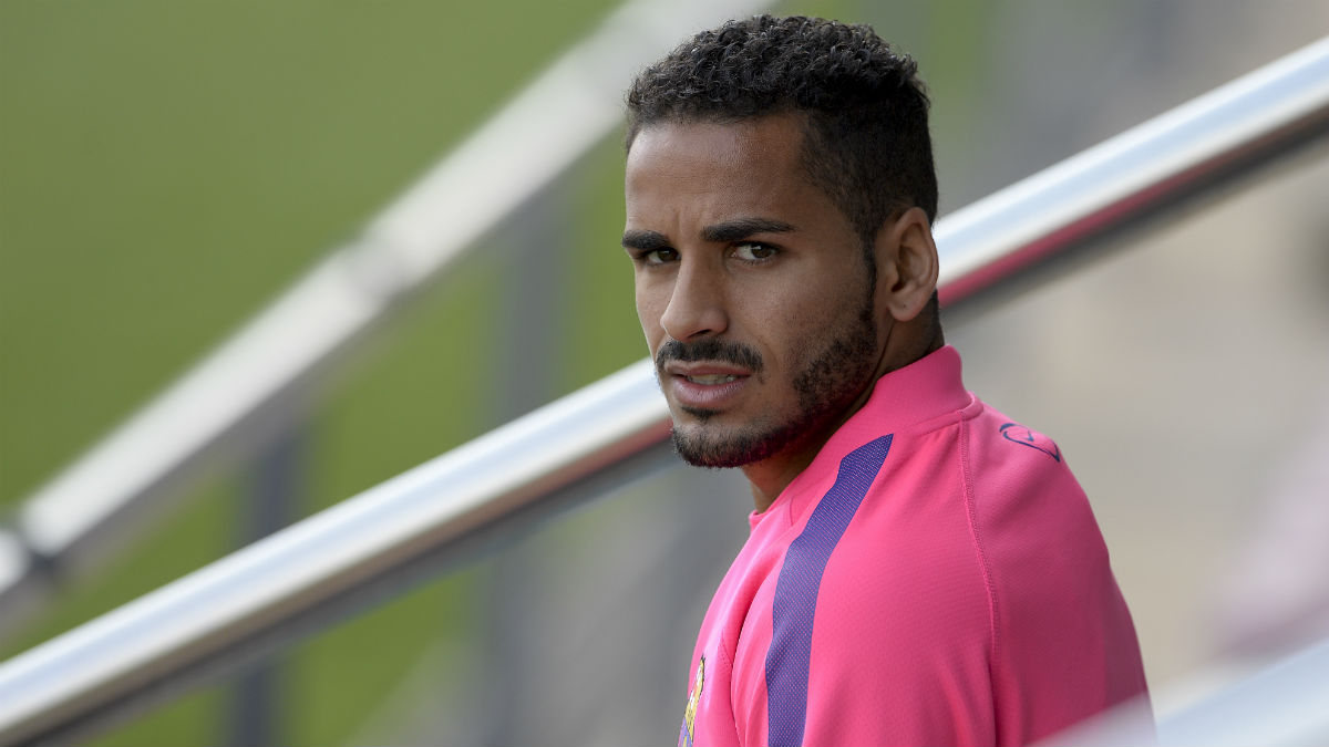 Douglas Pereira, durante su estancia en el Barcelona. (AFP)