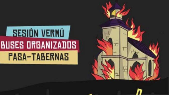 El Ayuntamiento socialista de Lugo paga un festival que se anuncia con una iglesia en llamas