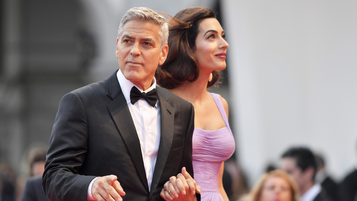 George y Amal Clooney. (Foto: AFP)