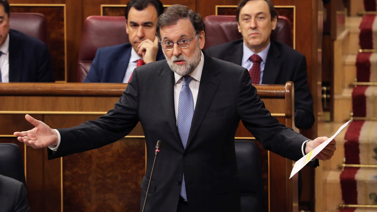 Mariano Rajoy, presidente del Gobierno, en el Congreso de los Diputados. (Foto: EFE)