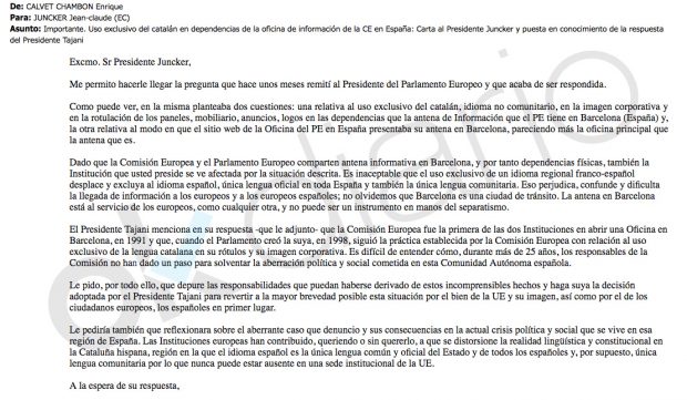 El Parlamento y la Comisión Europea obligan a su sede en Barcelona a rotular también en español