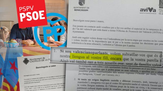 Cartas de PSPV-PSOE y PP para 'valencianizar' a padres e hijos