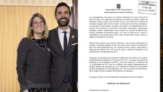 Elsa Artadi y Roger Torrent