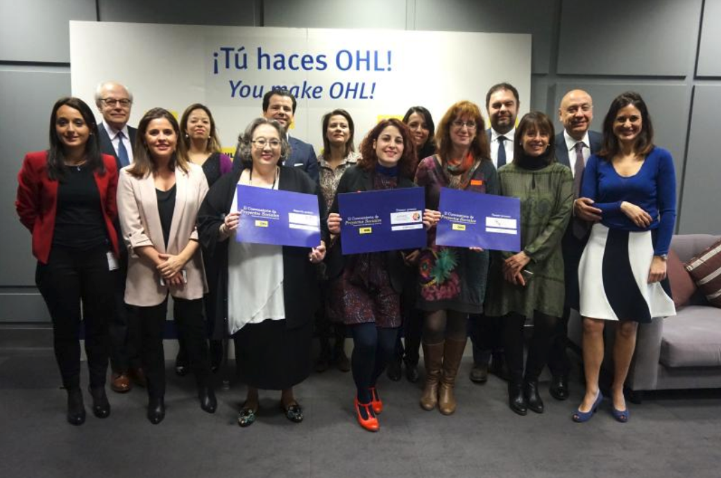 Foto de familia de los premiados (Foto. OHL)
