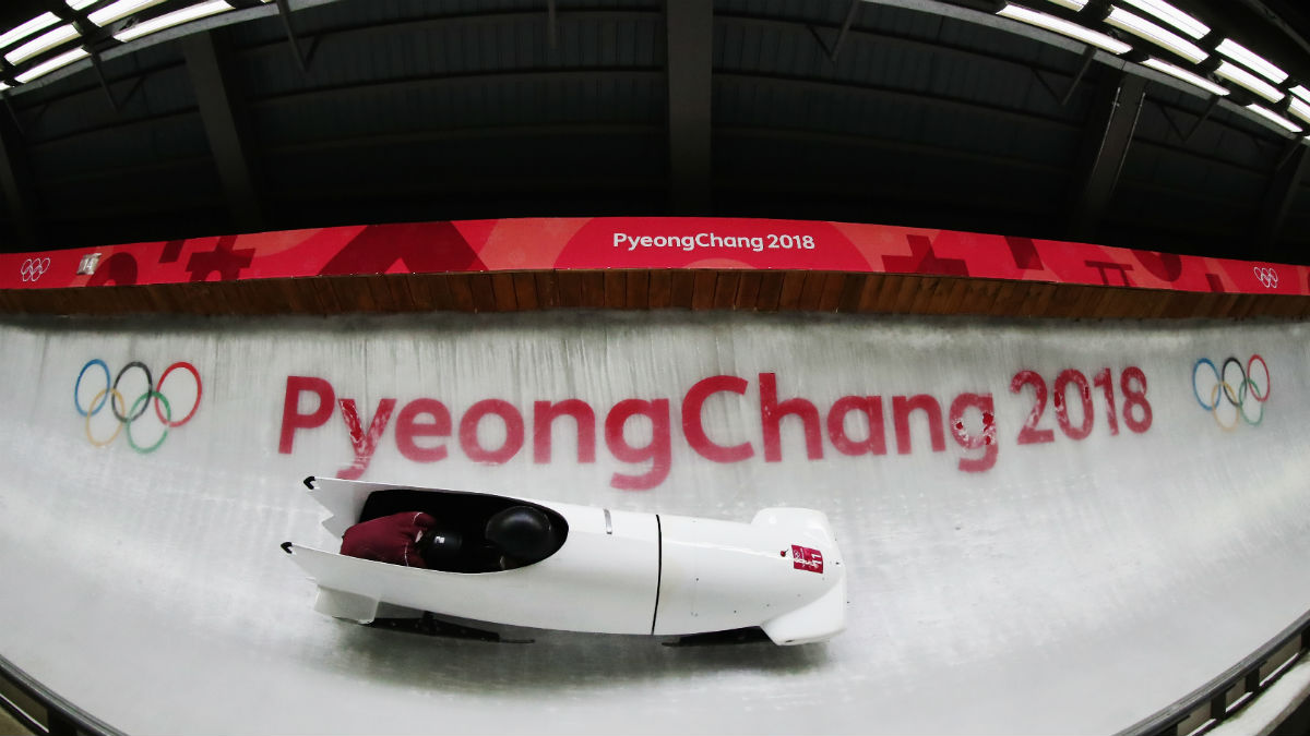 Nadezha Sergueieva, compitiendo en Pyenongchang. (Getty)