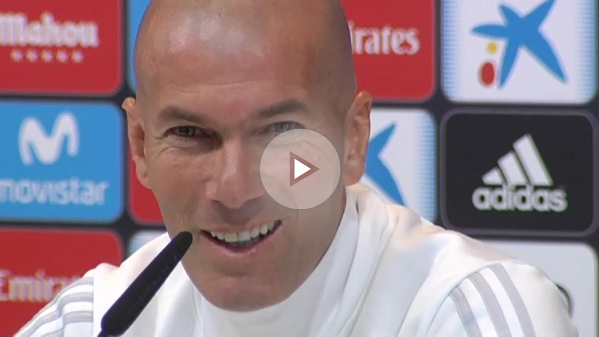 Zinedine Zidane durante una rueda de prensa.