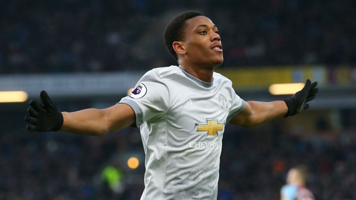 Martial celebra un gol con el United. (Getty)