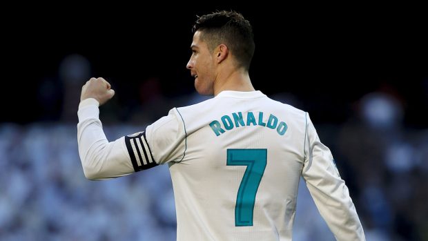 Cristiano Ronaldo celebra uno de sus goles frente al Alavés (Getty).
