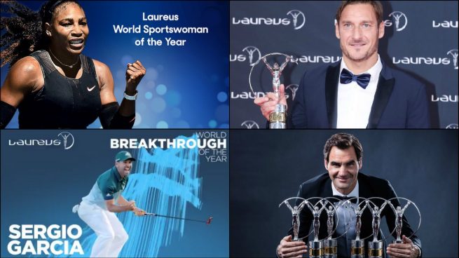 Federer, Sergio García, Totti y Serena, protagonistas en los Premios Laureus 2018