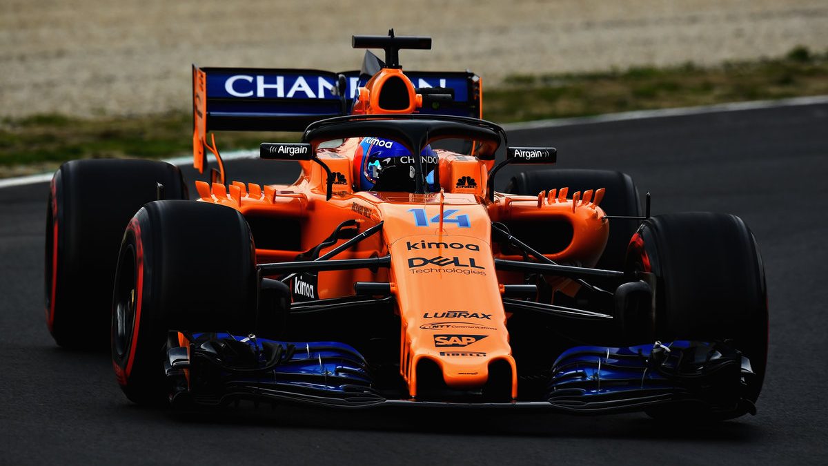 Fernando Alonso a bordo del McLaren MCL33