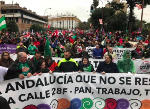 Marcha de la 'Vía Andaluza' este 28-F (Foto: Twitter)