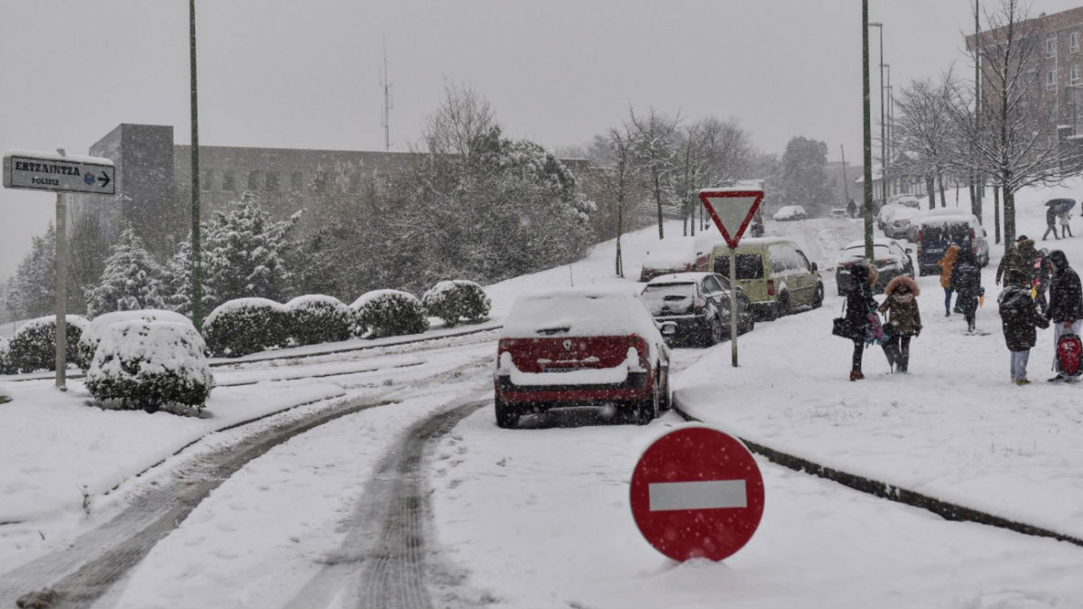 Carreteras afectadas por la nieve