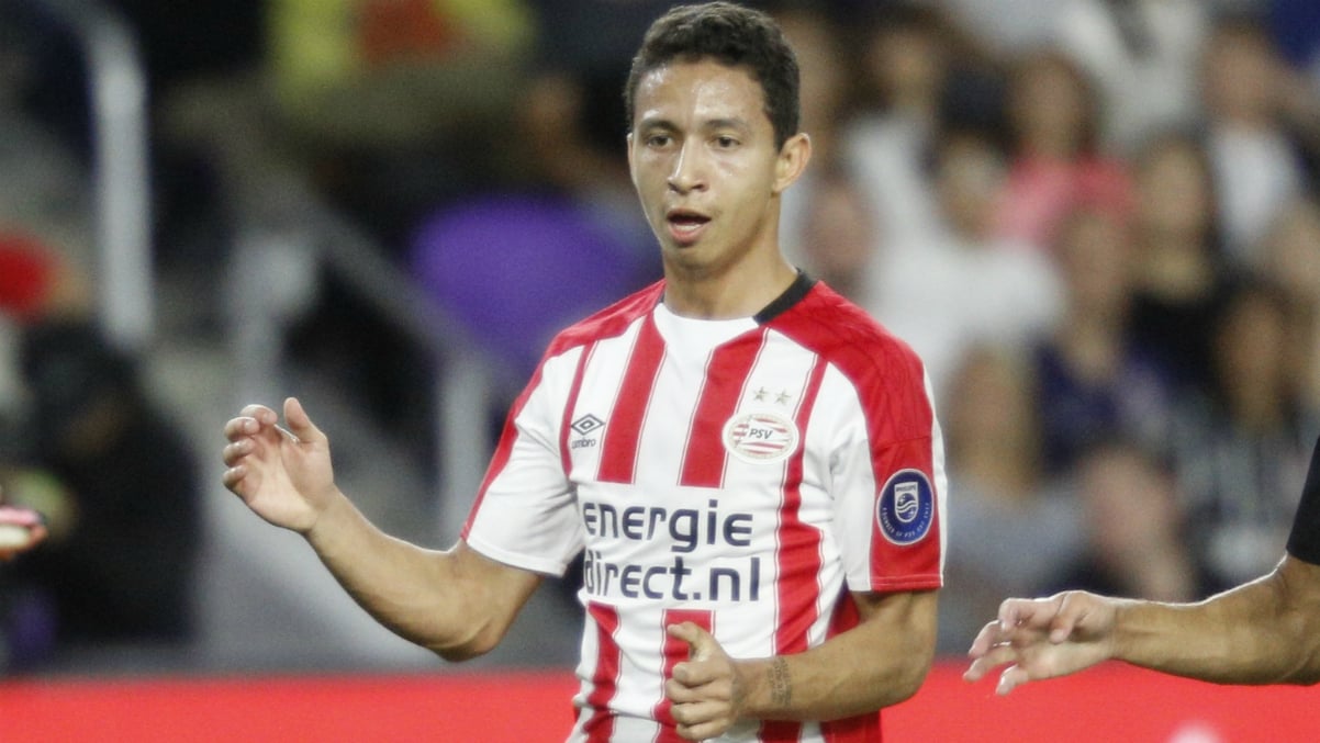 Mauro Júnior, durante un partido del PSV esta temporada. (AFP)