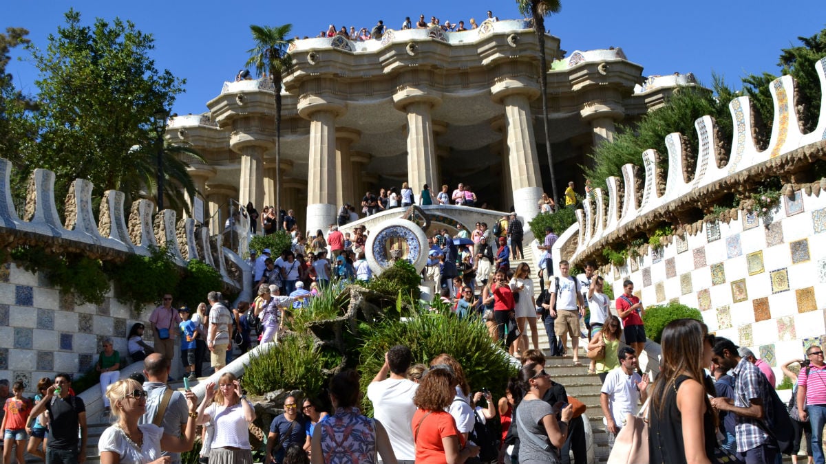 Vista del Parque Güell en Barcelona, España (Foto:iStock)