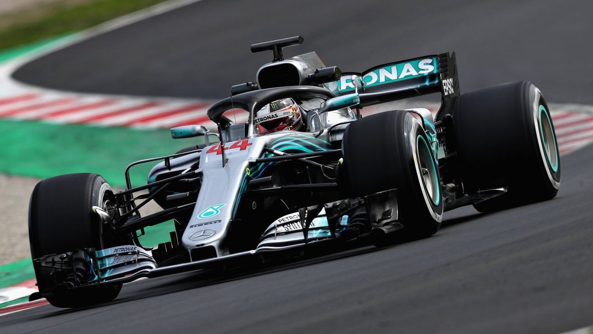 Lewis Hamilton con el Mercedes W09