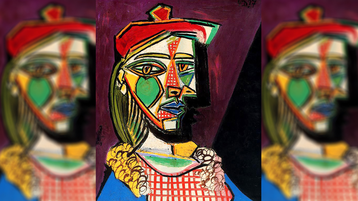 ‘Mujer con boina y vestido de cuadros’, de Pablo Picasso.