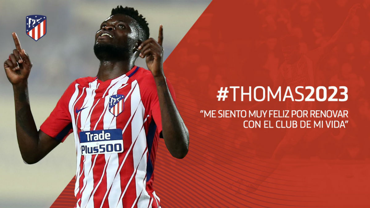 Thomas Partey tiene contrato con el Atlético hasta 2023. (atleticodemadrid.com)