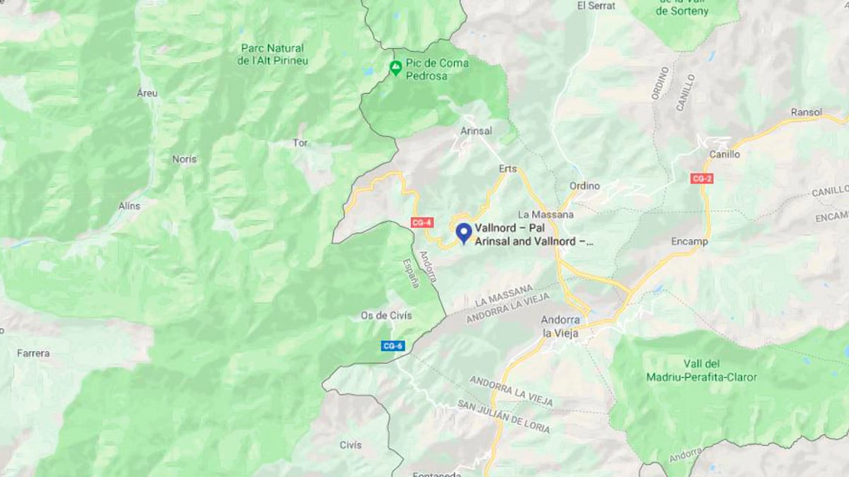 Zona en Andorra donde se ha producido el alud